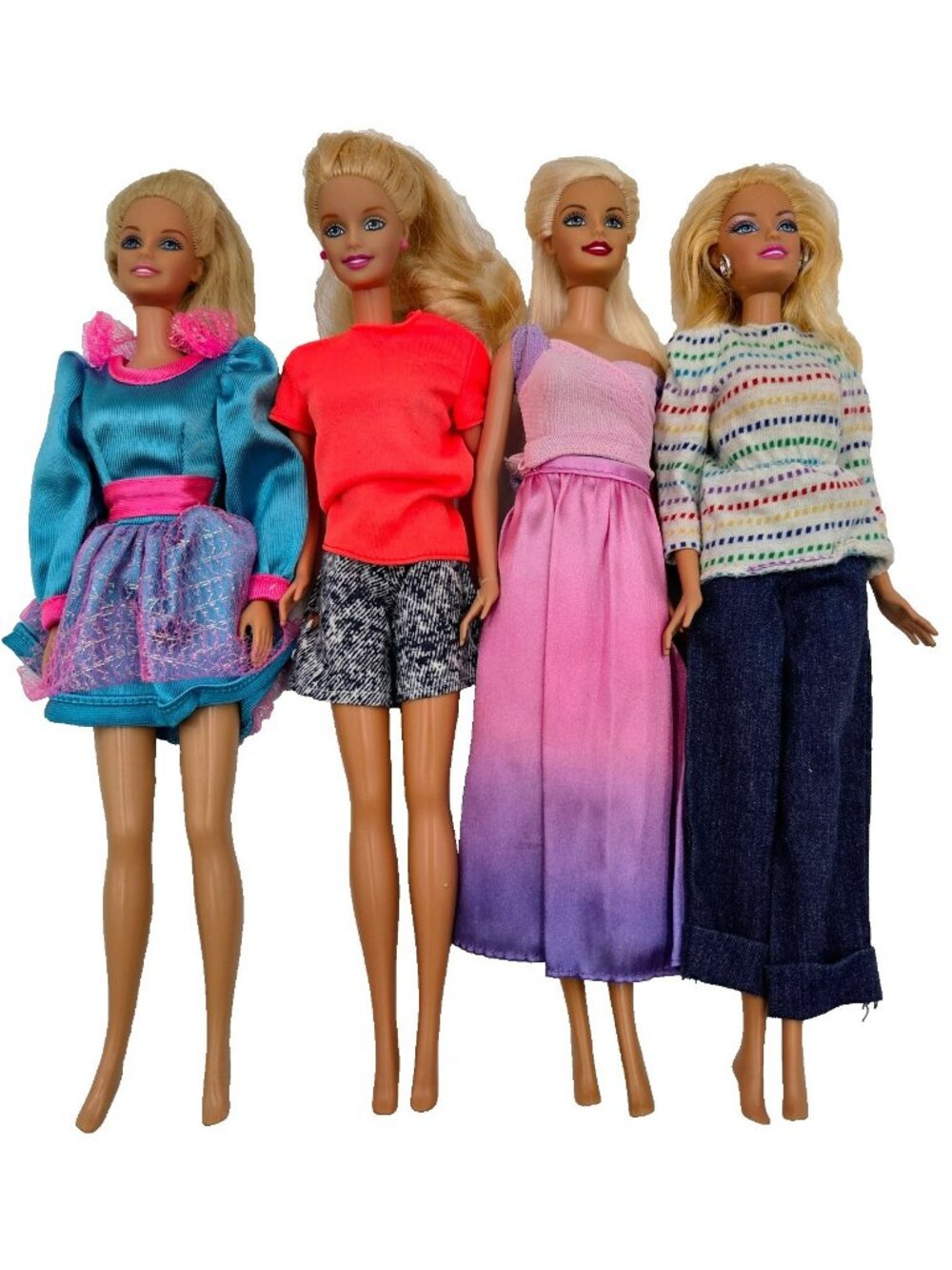 Barbie Doll Lot Chic Summer Mattel 4 Dolls Read